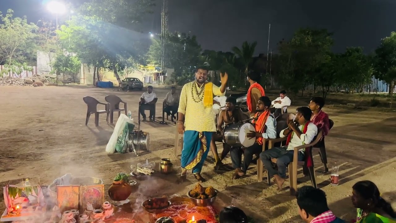 🌼🔱🙏🏻శ్రీ ఎల్లమ్మ గంగా దెగ్గరికి పోవుట ఒగ్గు కథ ఒగ్గు గణేష్🙏🏻🔱🌼