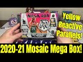 2020-21 Mosaic Basketball Mega Box From Target! Yellow Reactive Parallels Look SWEET!