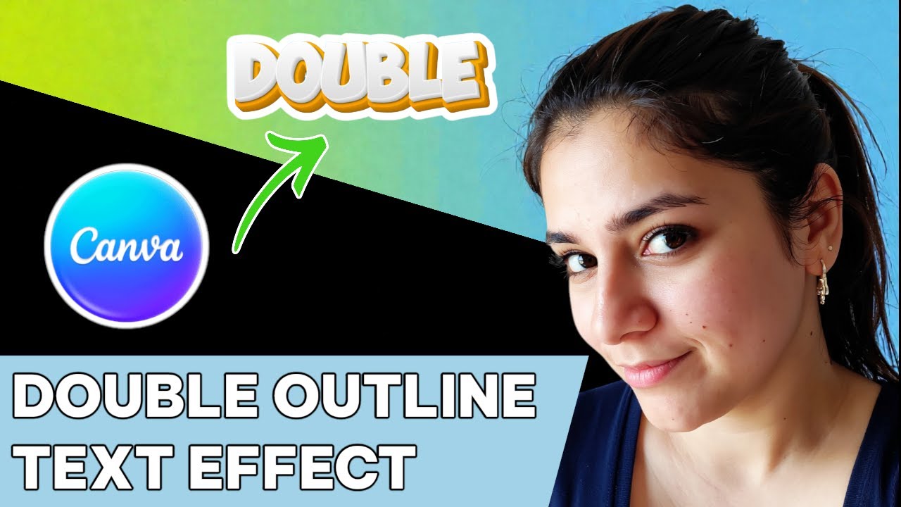 How to create double outline text effect in Canva - YouTube