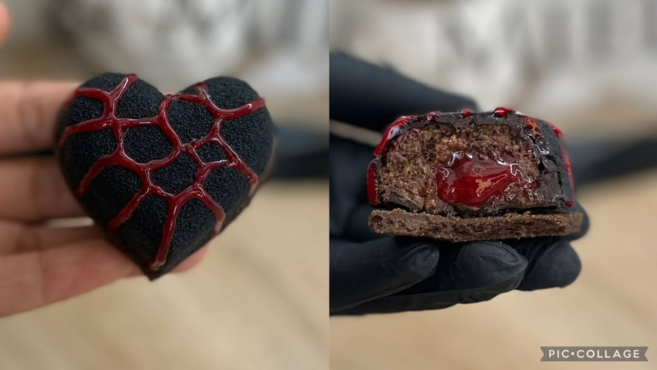 بريستيج قلوب القطيفة 🖤شكل جديد و ذوق فريد 🍓