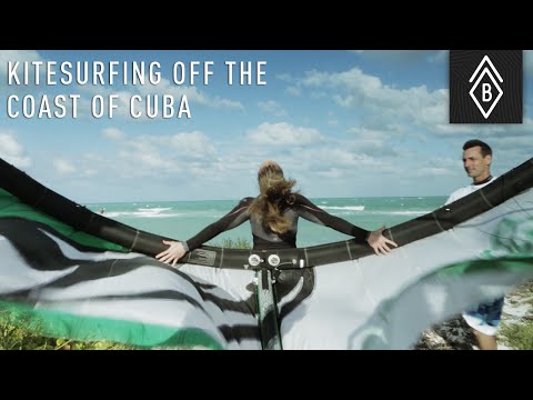 Kitesurfing Off The Coast Of Cuba