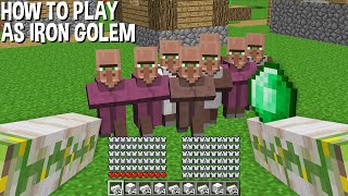 HOW to PLAY as a IRON GOLEM in Minecraft ? NEW ABILITY !