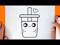 HOW TO DRAW A CUTE CUP DRINK