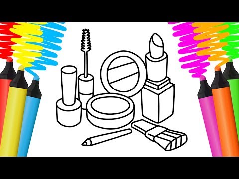 Desenhos de Maquiagem para colorir