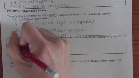 Hypothesis Testing for the Mean (Large Samples) - Video 1