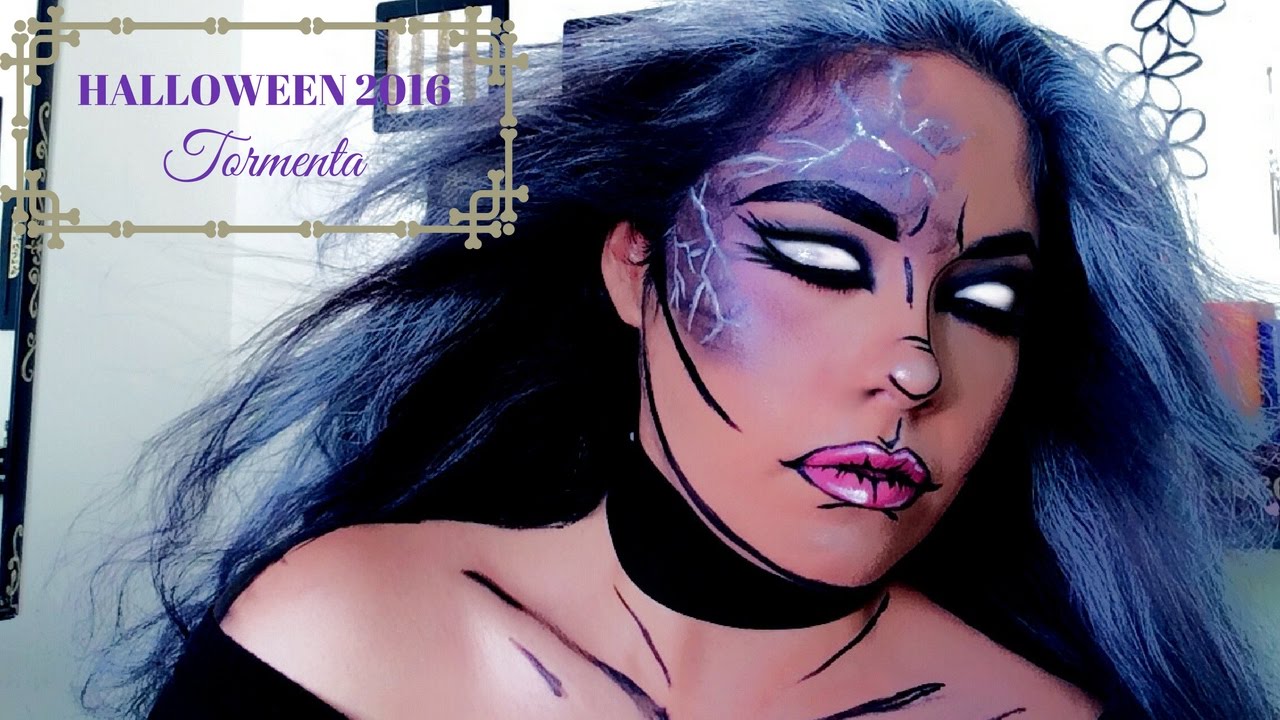 Halloween || Tutorial maquillaje de fantasía || TORMENTA X-MEN || Cruelty Free