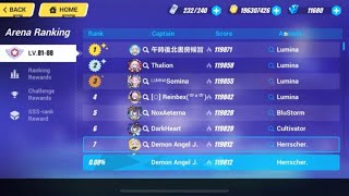 Honkai Impact 3rd Exalted MA Top 100 Americas Server