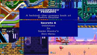 Secrets & Oddities in Sonic Mania's Developer Menu screenshot 5