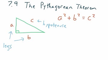 Math 8: 7.9 The Pythagorean Theorem