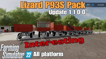 Lizard P93S Pack  / UPDATE for all platforms on FS22