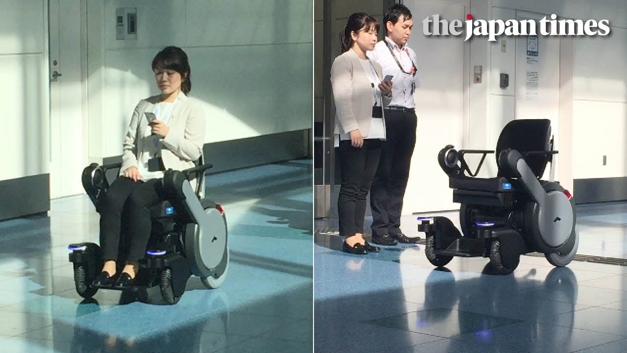 Autonomous wheelchair Whill Next demonstration at Tokyo’s Haneda airport