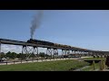 Union pacific big boy 4014 steam train climbs the huey p long bridge into new orleans 82021