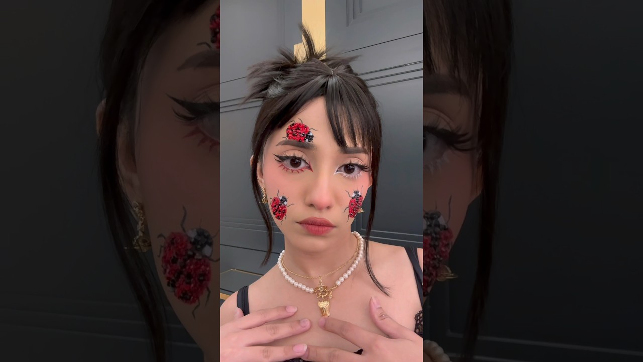 Mini ladybug makeup tutorial ❤️