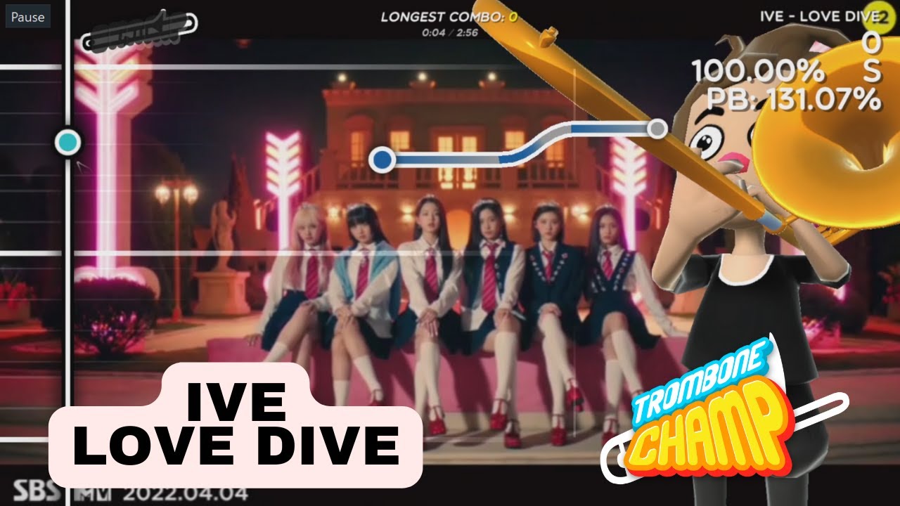IVE Love Dive Trombone Champ Kpop Custom Chart YouTube