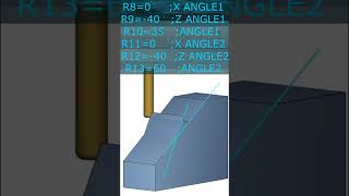 098 Sinumerik Macro. Double slope wall. #cnc #macro #heidenhain #milling