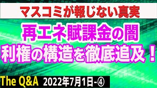 再エネ賦課金を取り巻く政治とカネ…利権の構造を平井宏冶氏が暴く! ④【The Q&A】7/1