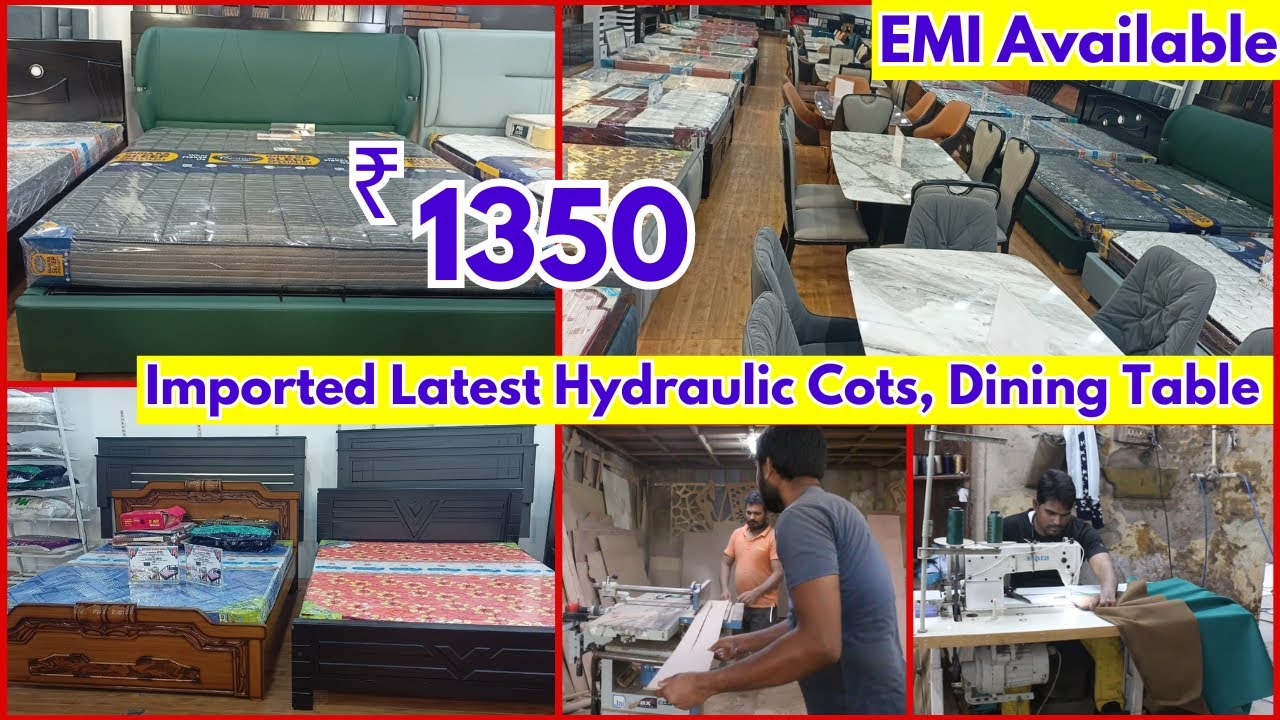 EMI Facility Hyderabad Furniture Online Shopping Cushion Model Cots