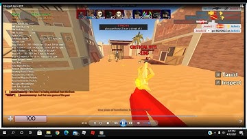 100 kills with 15 fps? (Roblox Arsenal Broken Server)