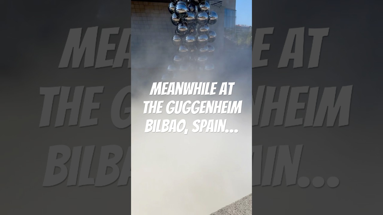 Meanwhile at the Guggenheim…#travel  #shorts # #cruise #museum #spain
