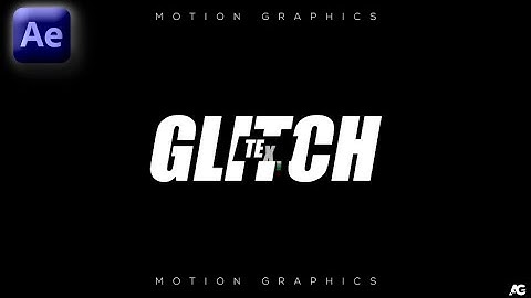 Glitch Text Effect in After Effects - After Effects Tutorial - No Plugins