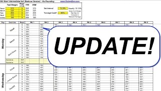 Madcow 5x5 Intermediate Workout Spreadsheet   Update screenshot 1