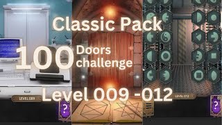 100 Doors Challenge: level 009-012 Classic Pack with Hints.