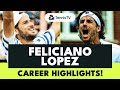 Feliciano lopez brilliant shots  best moments from 26year playing career