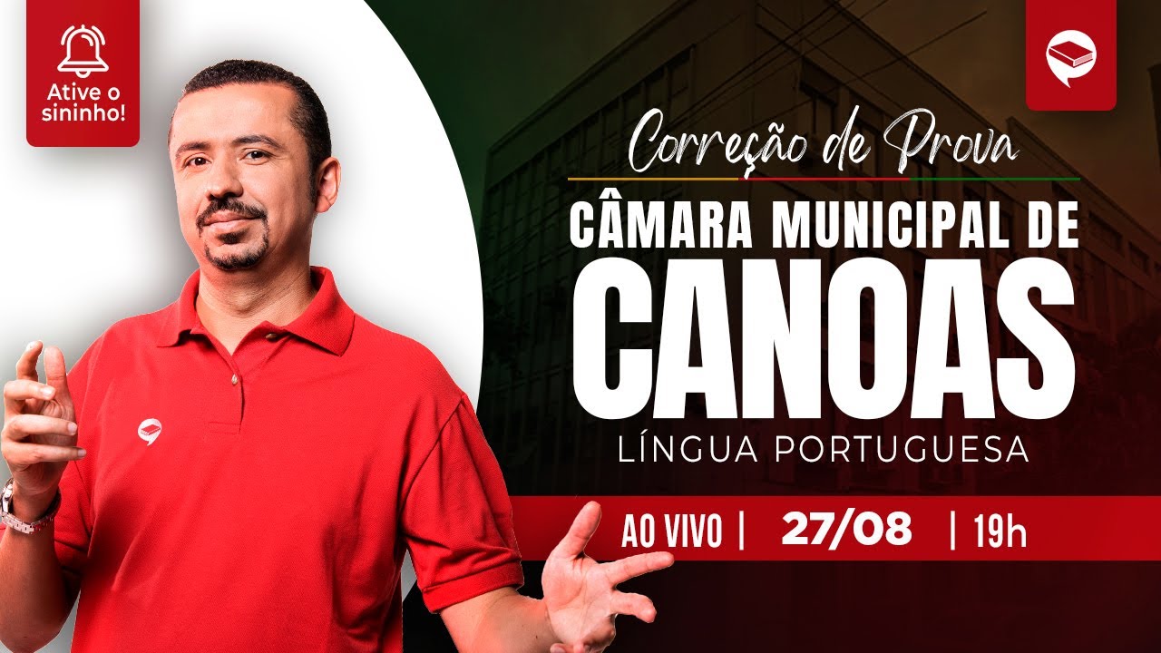 Concurso Câmara de Canoas 2025 | Correção da Prova de Português