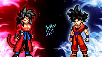 Xeno Goku OP (all form) (New) VS Goku DBS V3.5 OP (all form)  in Jump Force #mugen