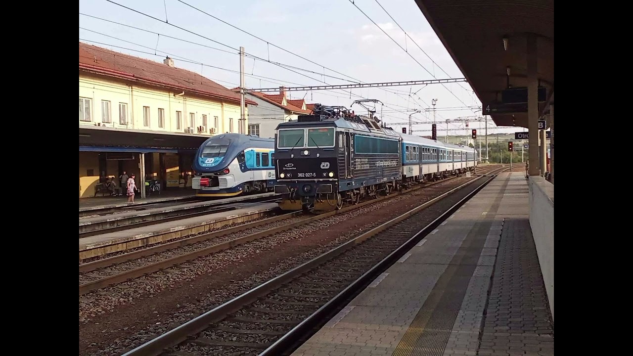 ČD eso 362 027-5 v reklamním ETCS polepu v Otrokovicích 😍🤩✌️📷