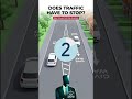 Pedestrian Island Rule Most Drivers Get Wrong 😱⛔ #TrafficRules #drivinglessons #DrivingTips #shorts