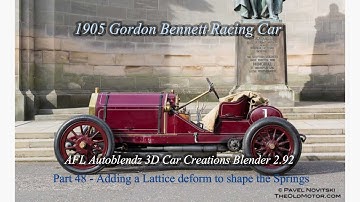 Blender 2.92 Tutorial Car Modelling of a 1905 Star Gordon Bennet  Pt 48 Front Springs Part 2