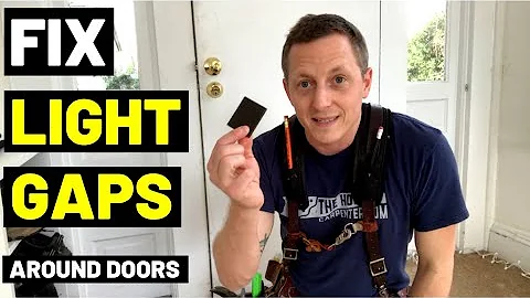 FIX LIGHT GAPS AROUND DOORS! (Easy Trick For Gaps Bottom Of Door / Corner Seal Pads / Weatherstrip)