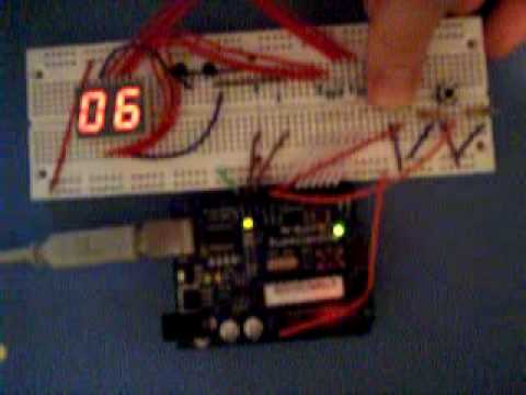 Arduino Two Digit Seven Segment Display with Buttons - YouTube