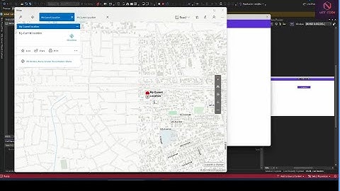 .NET Maui Apps | Using Map to get locations  in Mobile and Desktop Applications