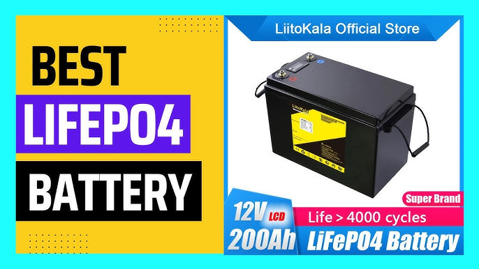 GoKWh 12V 100Ah LiFePO4 Deep Cycle Battery with Built-in BMS