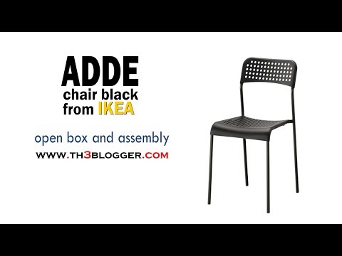 Adde Chair Black From Ikea Open Box And Assembly Th3 Blogger