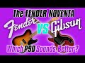 Fender Noventa VS Gibson Les Paul Junior, P90 pickup comparison