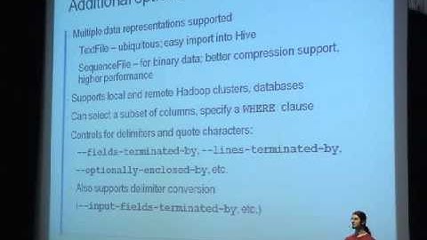 Berlin Buzzwords 2010: Aaron Kimball - Sqoop - Database Import and Export for Hadoop #bbuzz