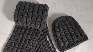 كروشية/ايس كاب/طاقية /قبعة رجالى/بغرزة الضفيرة   Crochet/ Ice Cap / Hat /Men's Hat / Braid Stitch