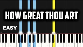 How Great Thou Art | EASY PIANO TUTORIAL BY Extreme Midi