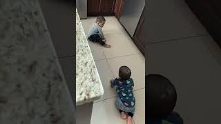 Funny Twin Babies |  Adorable Twins playing with each other happily for the first time  !!!!!!