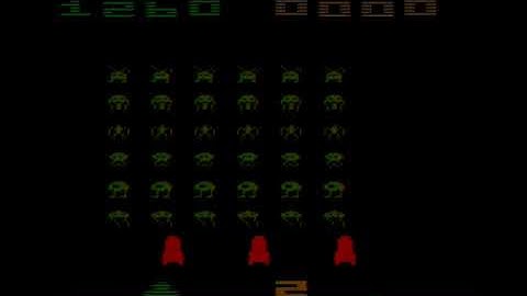 Space Invaders [Atari 2600] Gameplay - Game 1 [Basic Game/Difficulty A] - No Commentary