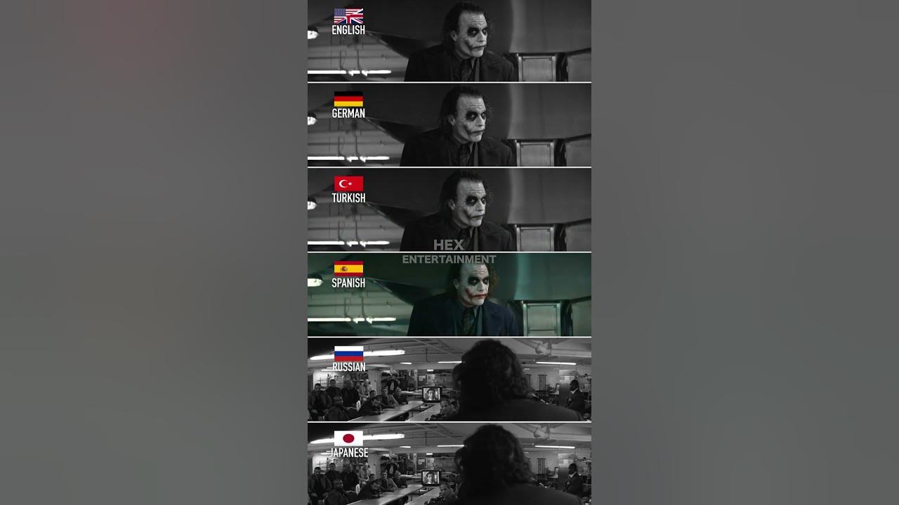“I Thought My Jokes Were Bad" in different languages shorts joker