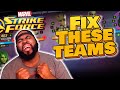Top 5 Teams I want to See Improved - Marvel Strike Force - MSF