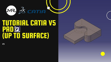 Catia V5 tutorial for beginners | pad (up to surface)