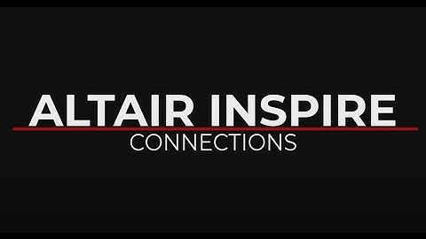Altair Inspire: instruktážní videa - spojení