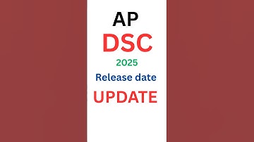 AP DSC Result Release Date 2025 | AP DSC Result Release Date Updated 2025