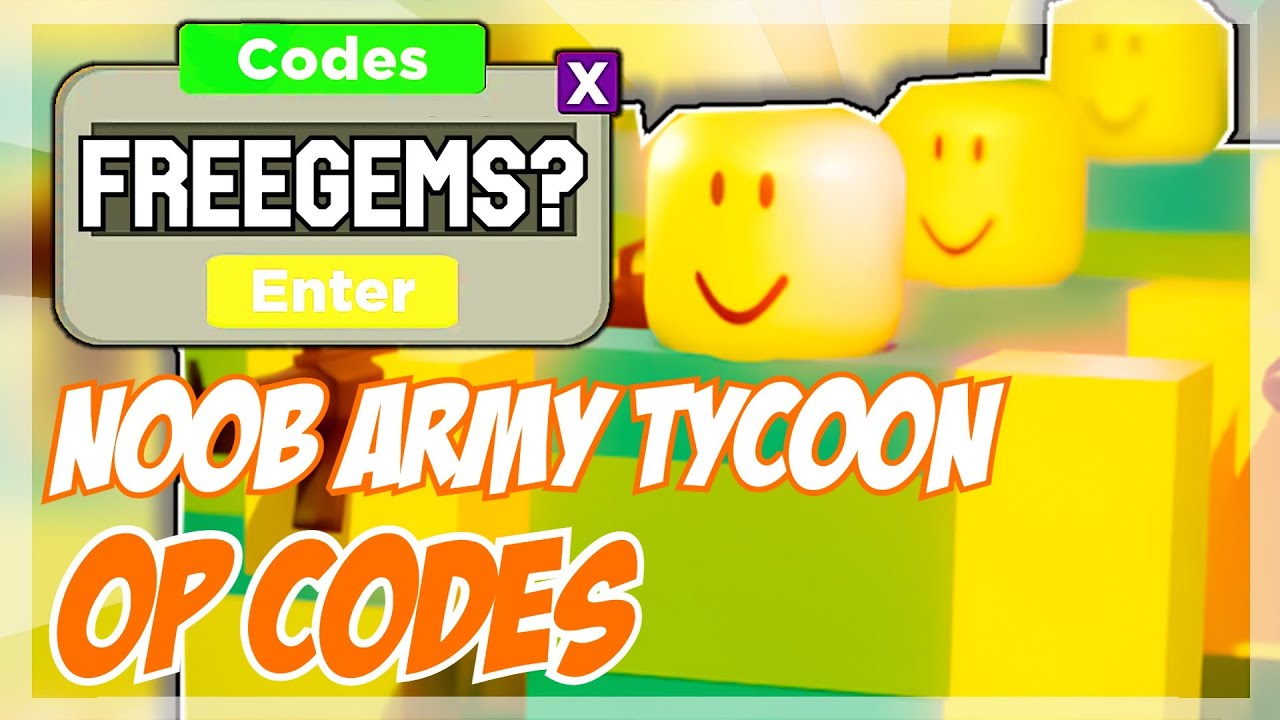 UPDATED* All Roblox Noob Army Tycoon Codes (February 2022)