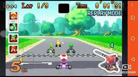 I won in Mario Kart Super Circuit by using red shells